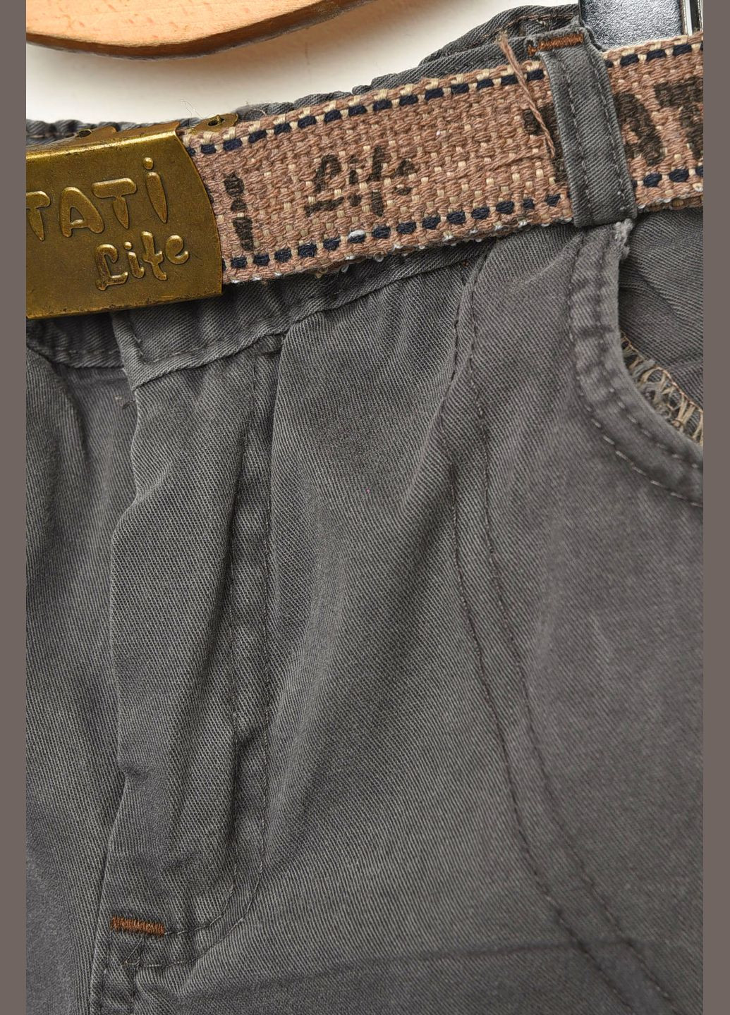 Бриджи детские для мальчика серого цвета Let's Shop (338370777)