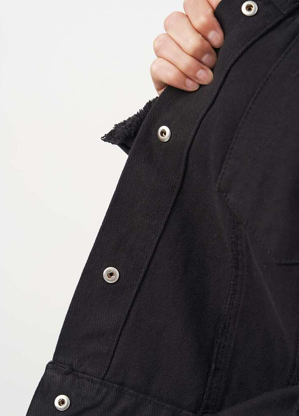 Черная демисезонная куртка джинсовая Veto jeans