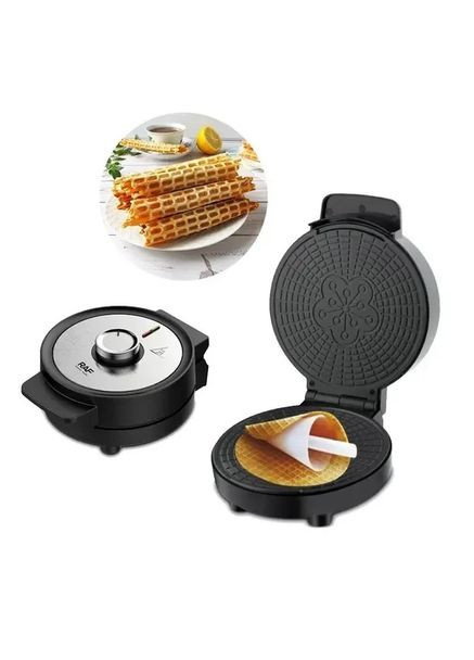 Электрическая вафельница R.565 с антипригарным покрытием и конусом для трубочек RAF (364663932)
