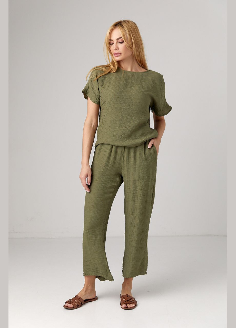 Літній костюм з брюками та футболкою Lurex (295185305)