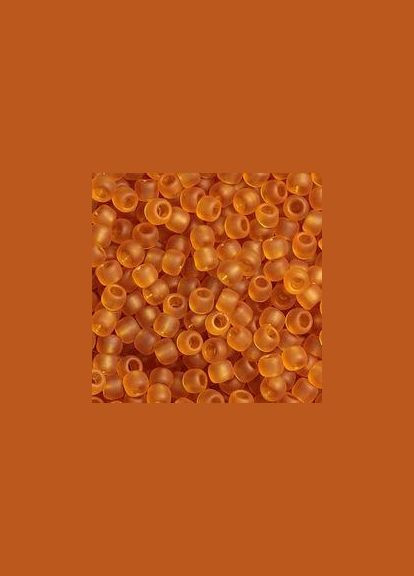 Бісер чеський Прозорий матовий 144 / 10070 Бурштиновий Упаковка 5 грам Preciosa (316918086)