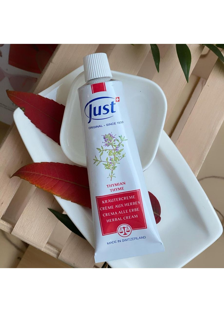 Протизастудний крем ЧЕБРЕЦЬ / THYMIAN 60 мл / Швейцарія Just (369557452)