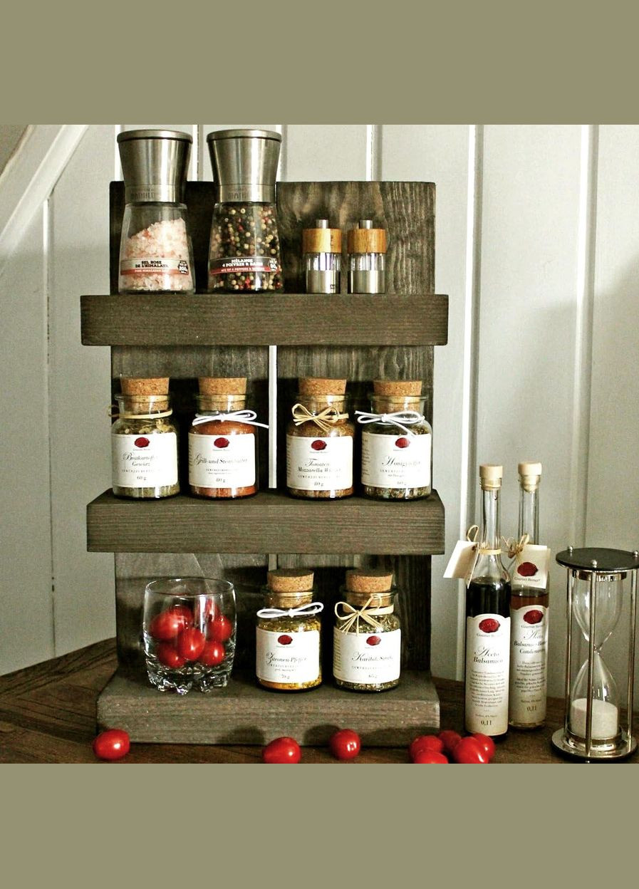 Органайзер для спецій з дерева Пармезано мокко (СПЦ-006210) No Brand (327422850)