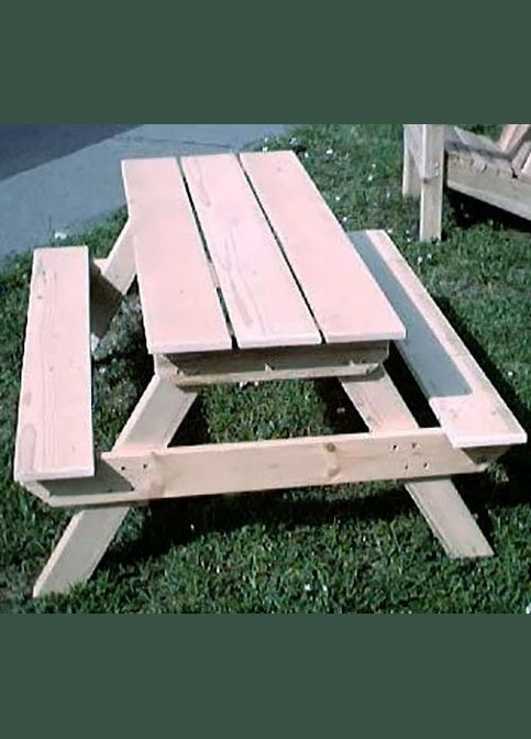 Дитячий садовий столик з дерева Батили бланже (СДД-001501) No Brand (328960067)