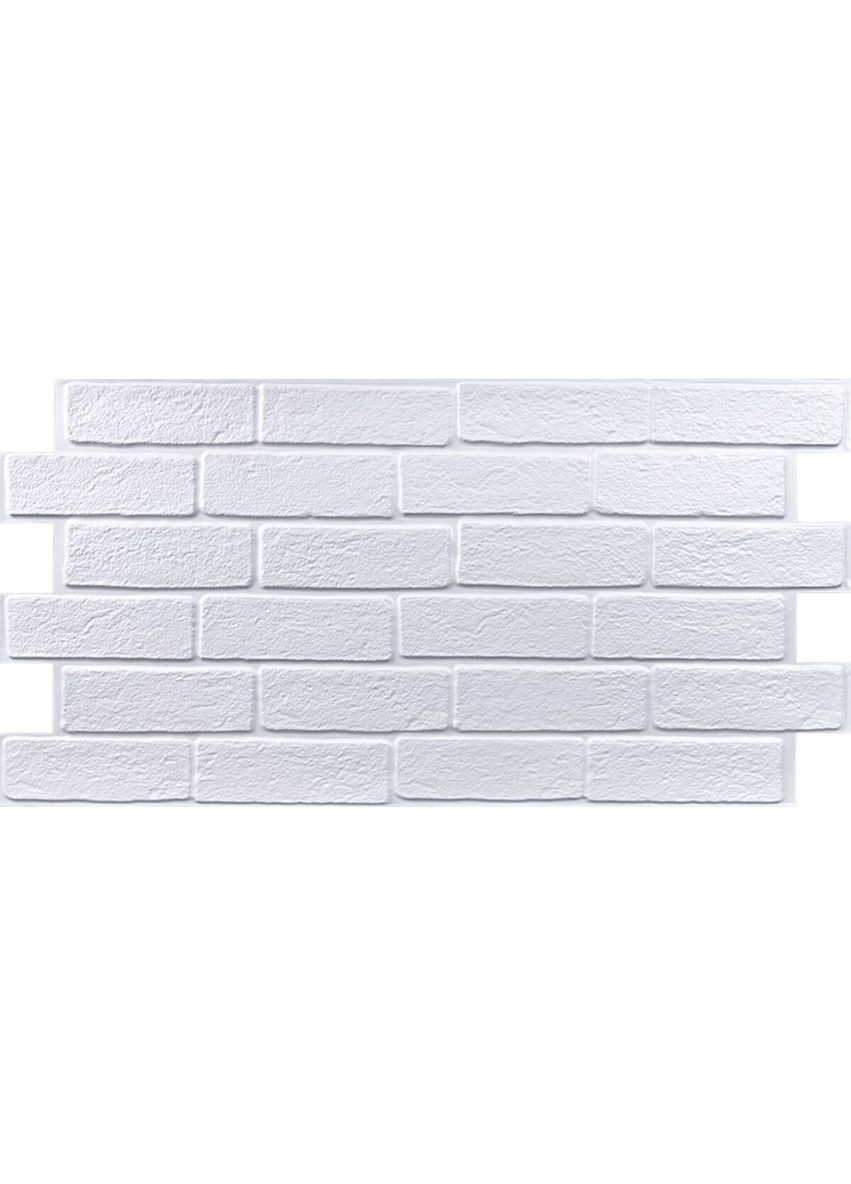Декоративна ПВХ панель 960х480х4мм Біла цегла SW-00001427 Sticker Wall (362115279)