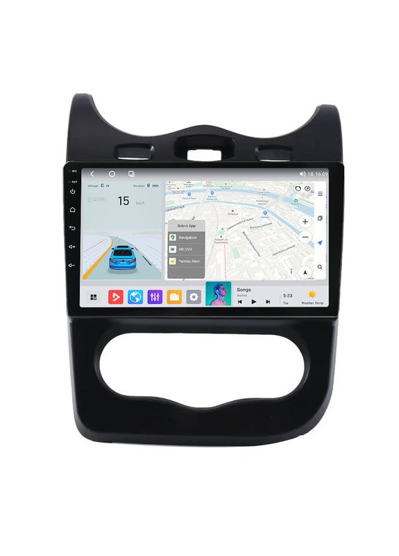 Штатная магнитола Makede MN Renault Sandero (2009-2015) IPS X10 Pro 2Gb+32Gb Black Mekede Logan (352263177)