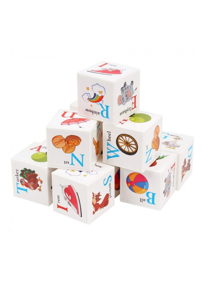 Детский развивающий набор кубиков "Английская азбука" 1325TXK 12 кубиков ТехноК (366421256)