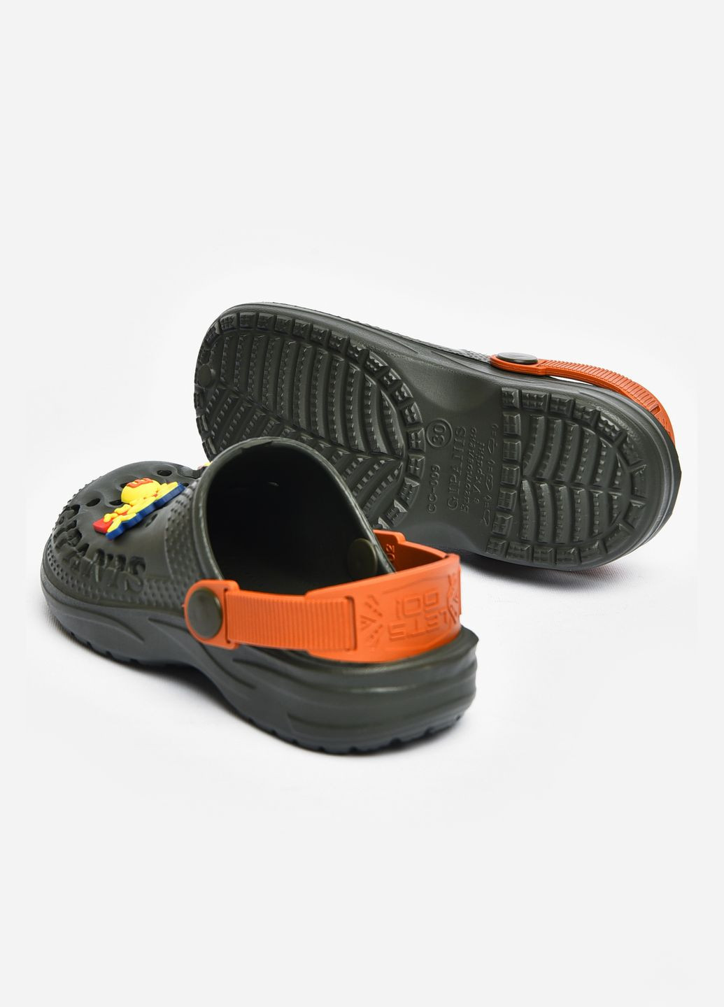 Кроксы детские темно-зеленого цвета Let's Shop (327367550)