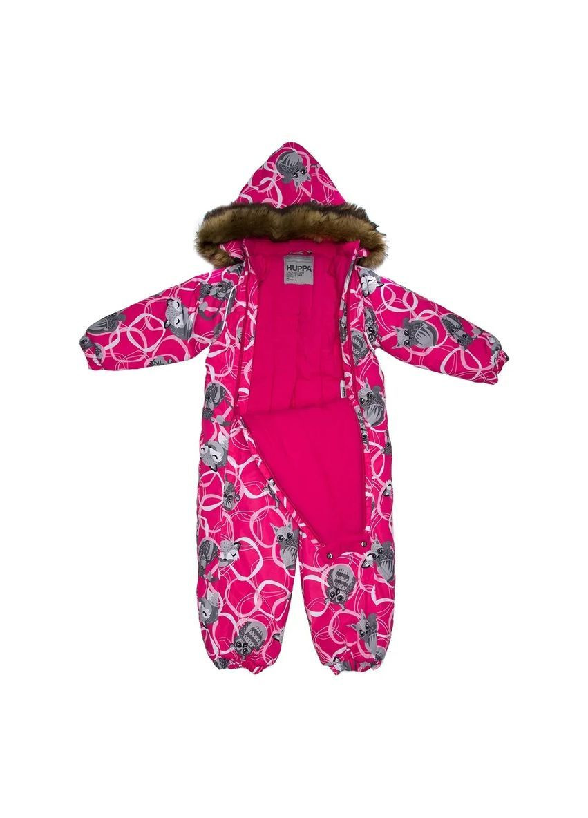 Фуксиновая детский зимний комбинезон keira, р.68, фуксия с принтом () Huppa 31920030-23263-068