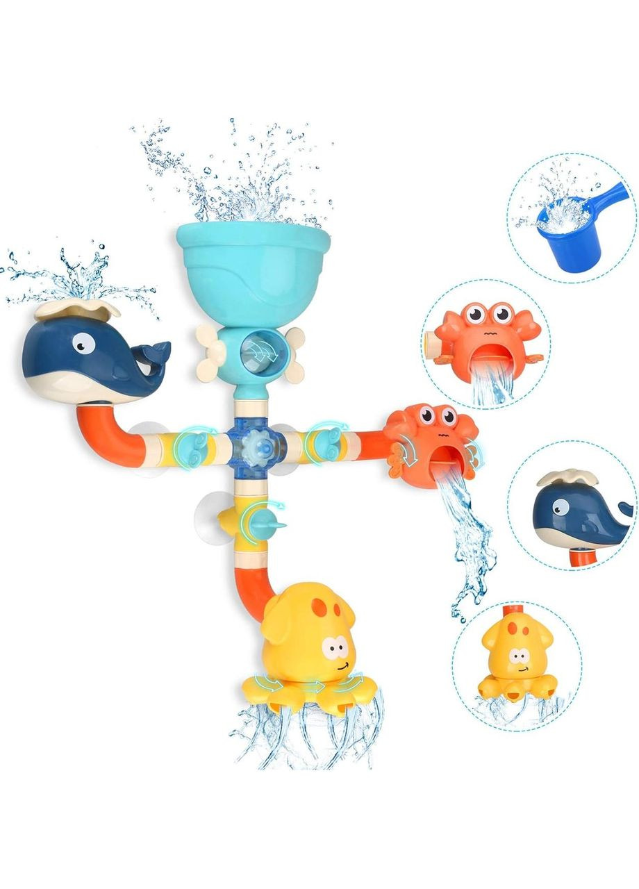 Игрушка для ванной на присоску водопад для купания Морские обитатели No Brand (365721586)