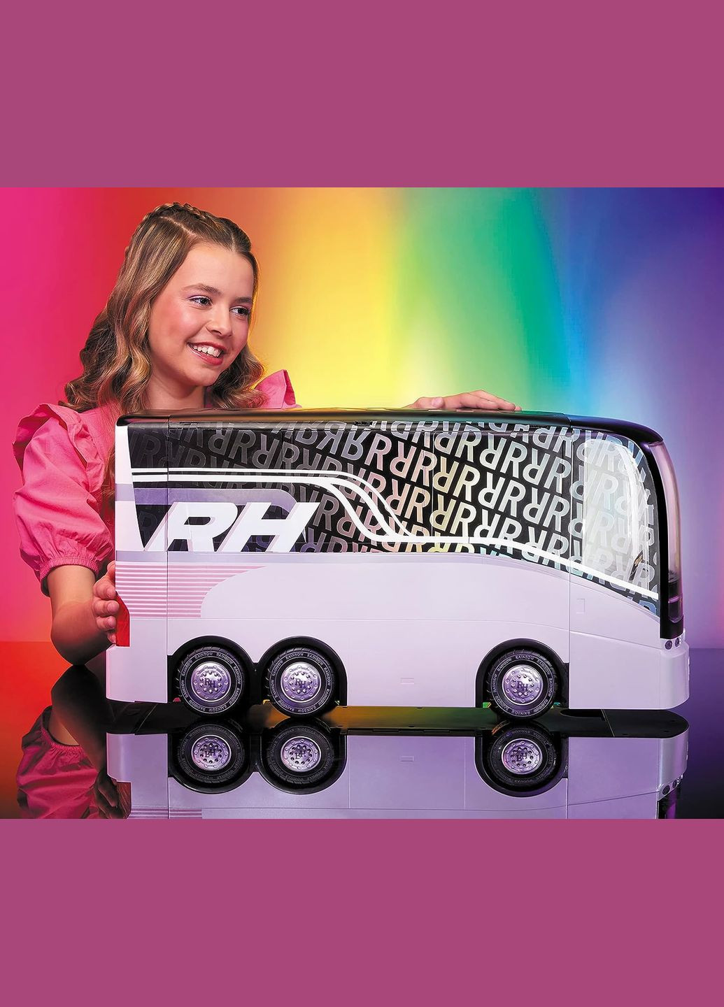 Ігровий набір для ляльок Rainbow Vision World Tour Bus & Stage 4-in-1 Light-Up Deluxe Toy Playset Rainbow High (321963673)
