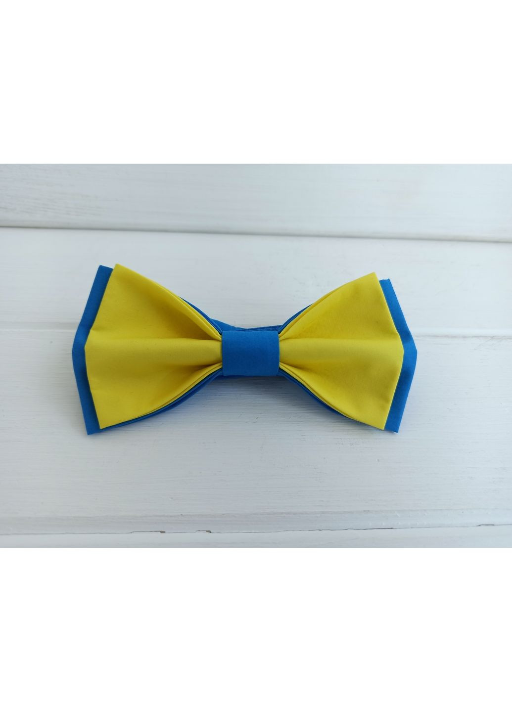 Галстук бабочка желто-голубая Major Style (367982951)