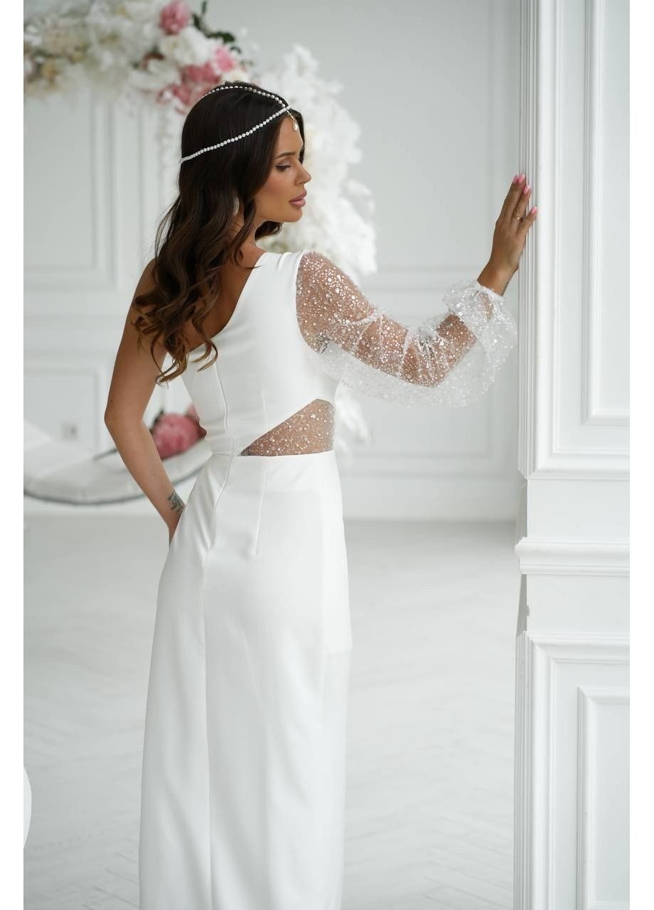 Білий сукня, колір білий Fashion