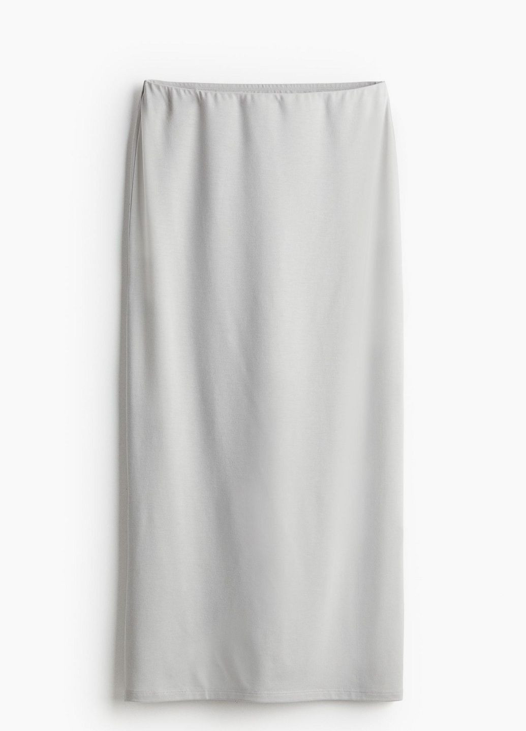 Светло-серая кэжуал однотонная юбка H&M