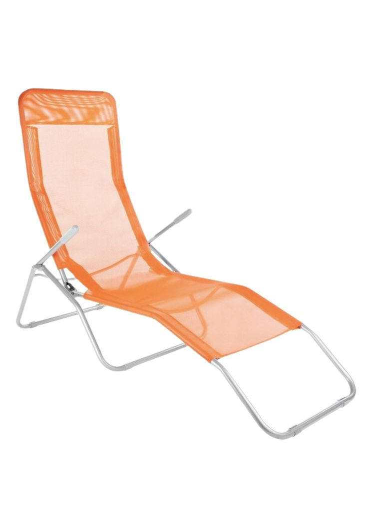 Кресло-шезлонг раскладной оранжевый Jumi (361952122)