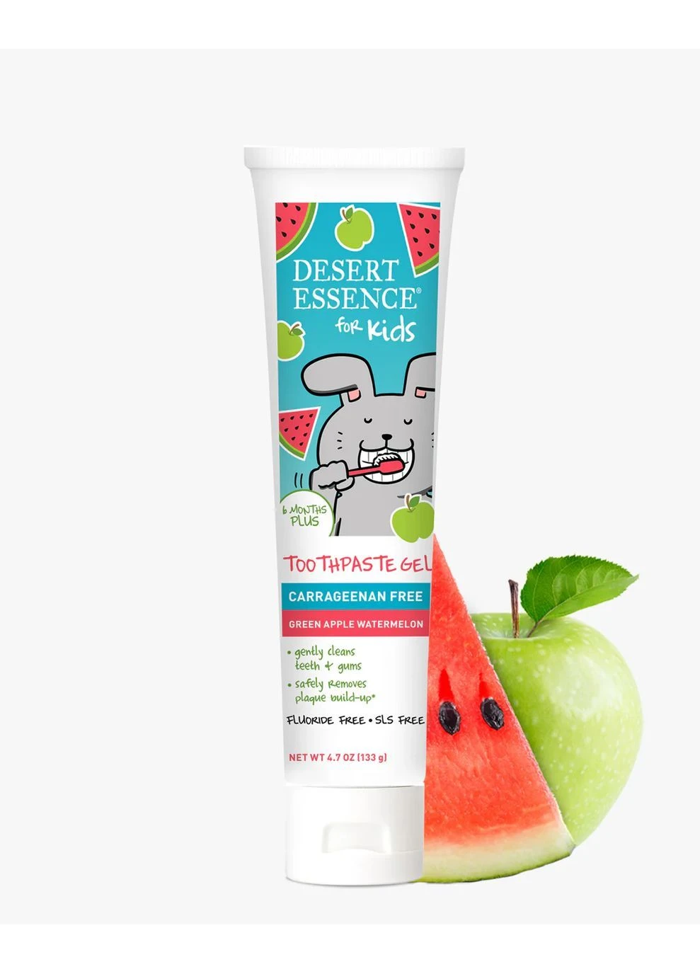 Дитяча зубна паста зі смаком зеленого яблука та кавуна Desert Essence (385666477)