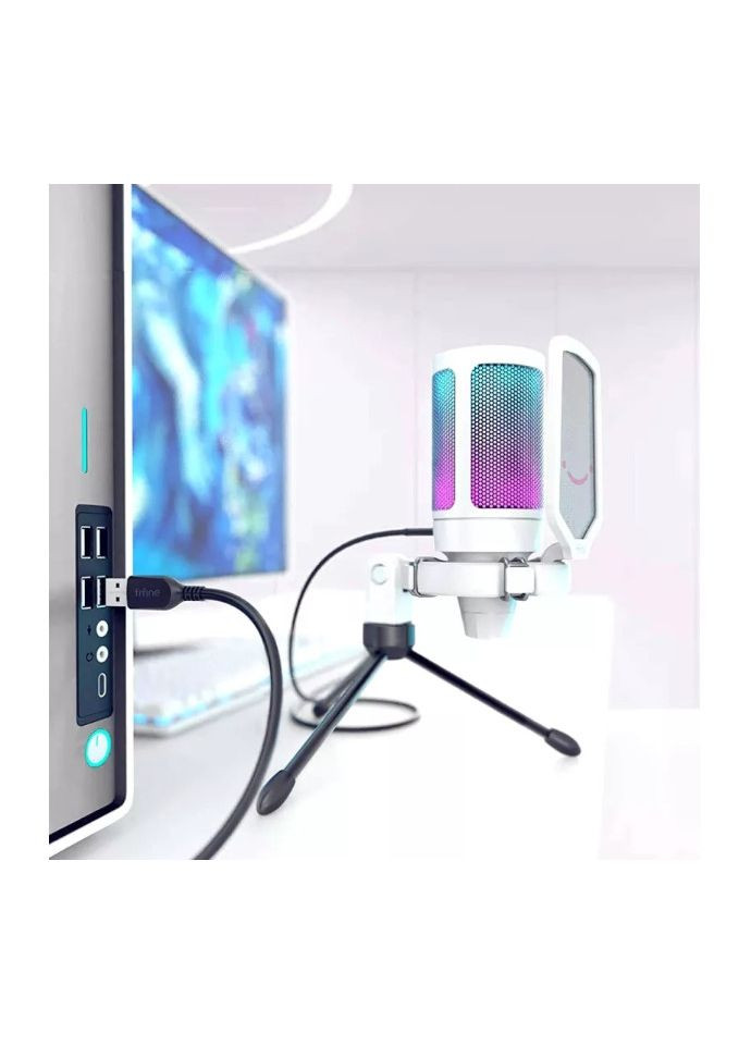 Мікрофон студійний конденсаторний настільний ігровий A6V AMPLIGAME (A6V) з попфільтром / Fifine (369646786)