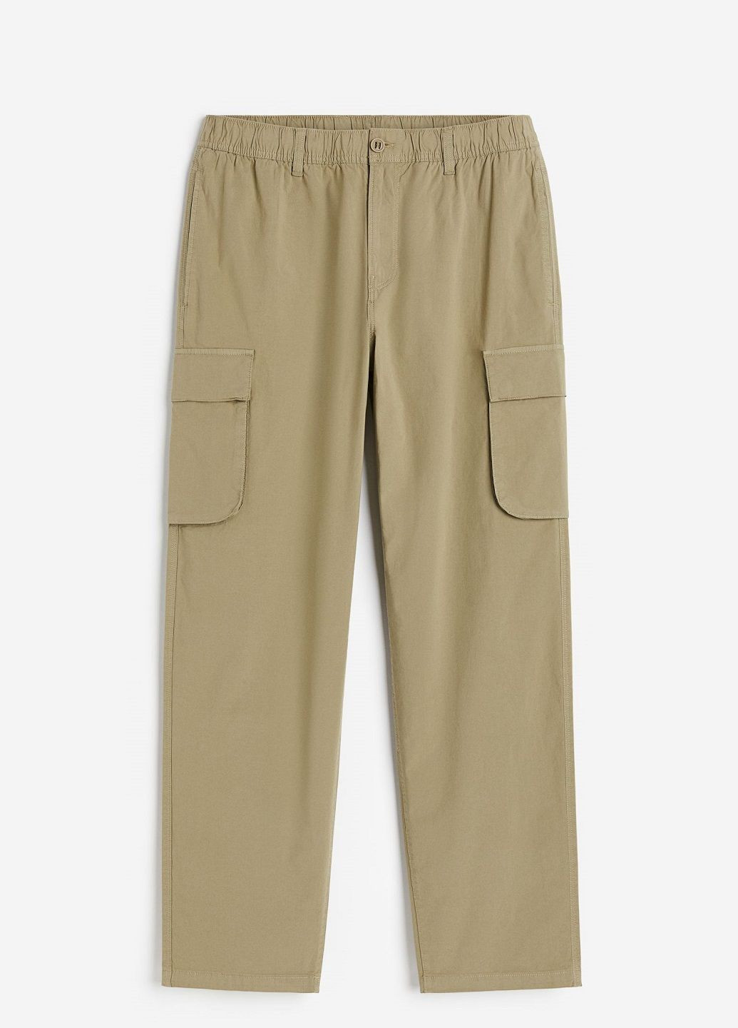 Хаки кэжуал демисезонные брюки H&M