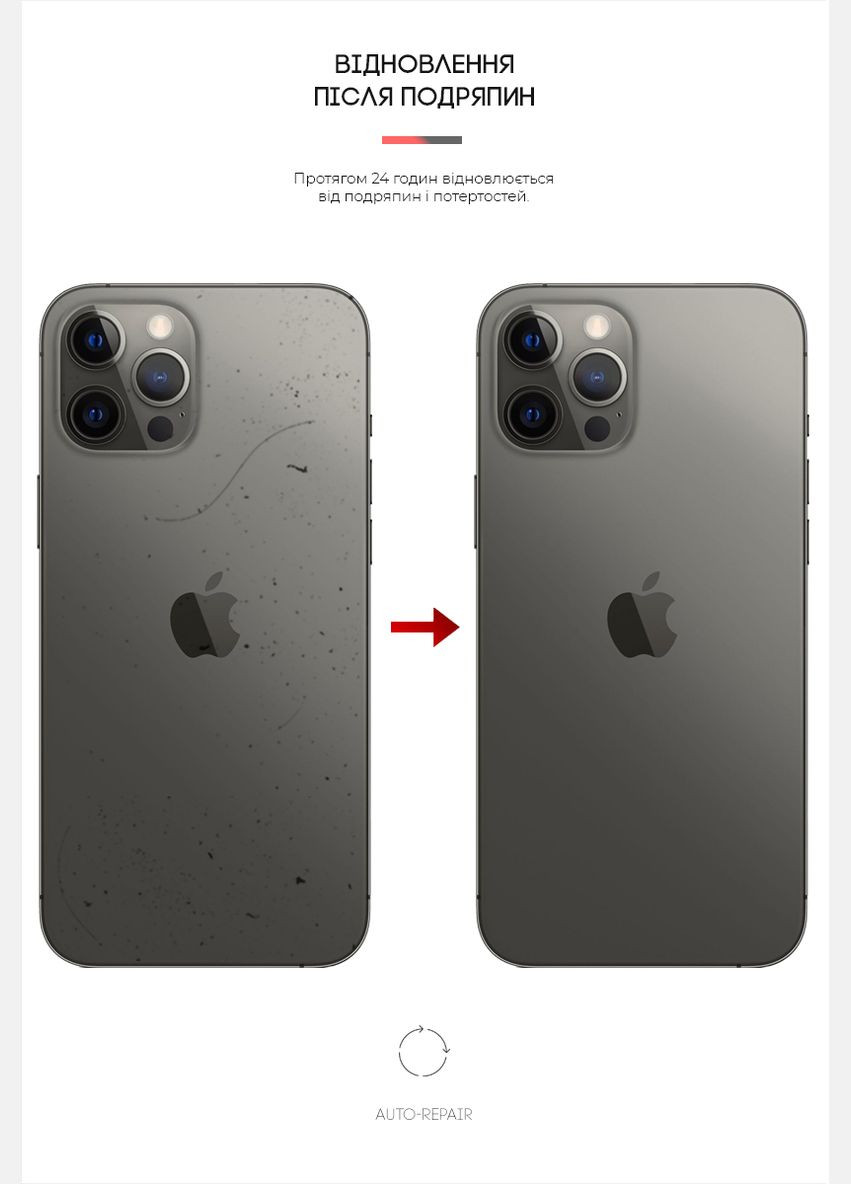 Защитная пленка на заднюю панель для Apple iPhone 12 Pro Max Carbone Transparent (ARM61073) ArmorStandart (263683898)