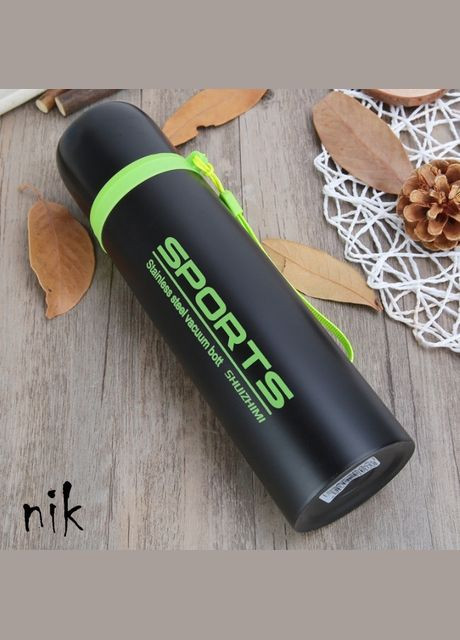 Стилиный термос Sports 500мл з кухлем 4 кольори Рожевий AD (333827528)