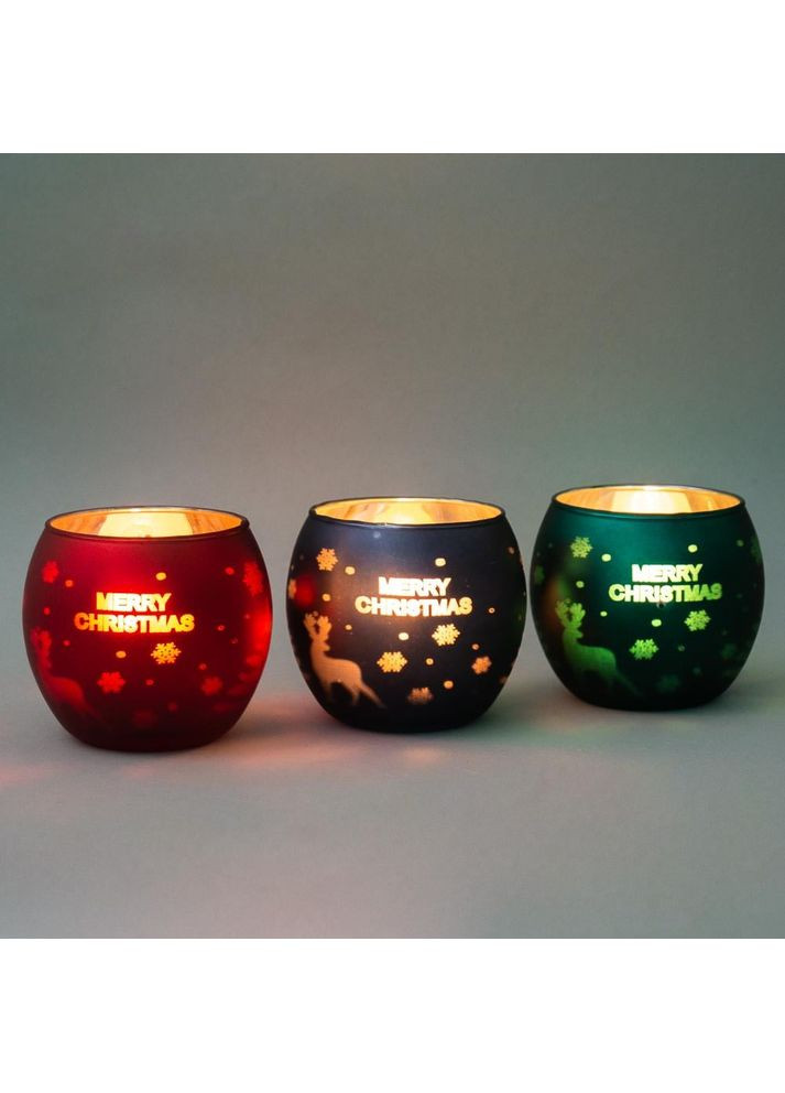 Сет підсвічників Новий Рік 6 шт 7х7.5 см ELISEY (366215081)