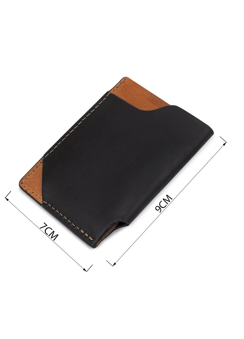 Кожаный оригинальный картхолдер 11398 Черный Grande Pelle (331911416)