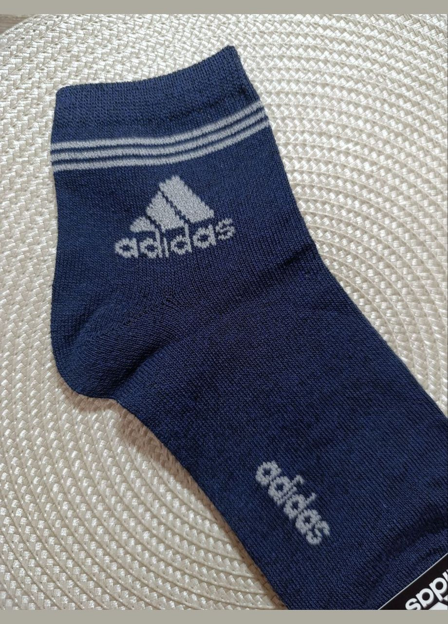 Сині шкарпетки чоловічі бавовна + стрейч. середні. відмінна якість, дуже добре носяться.стильні та практичні.виробництво - туреччина логотипи (339092002)