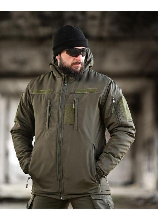 Тактичний чоловічий зимовий костюм Omni-heat олива No Brand