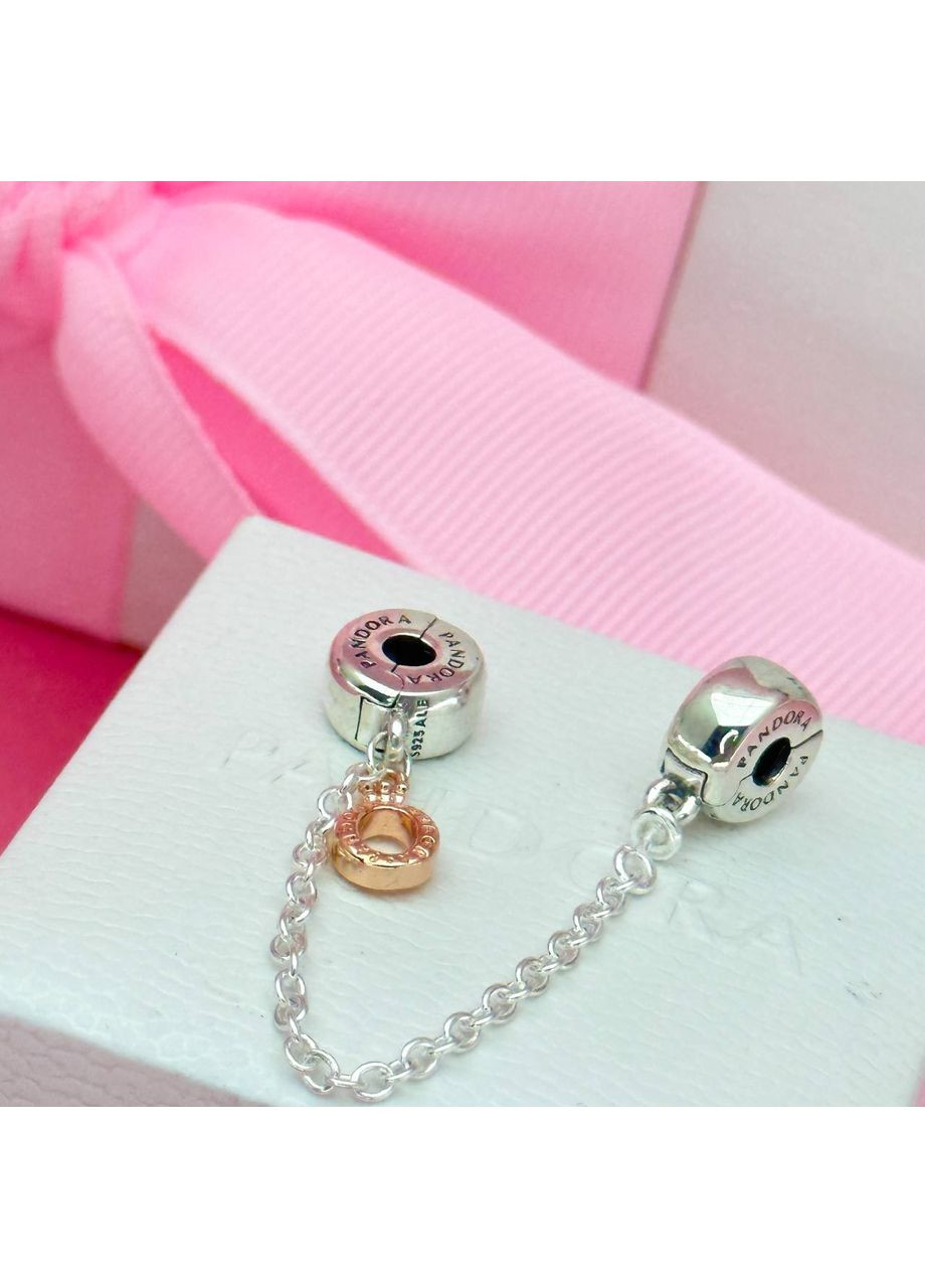 Срібний захисний ланцюжок Пандора з монограмою 788313 Kabluchka (355345351)