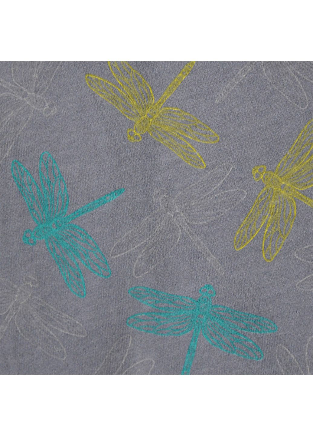 Ночная рубашка М.538 Стрекозы на сером Ярослав (326989326)