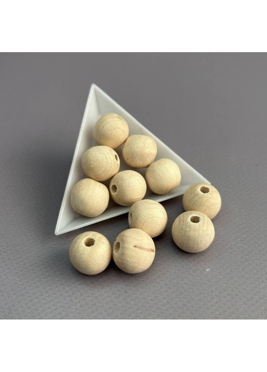 Бусы деревянные круглые 16 мм, бук Plus-plus (352749879)