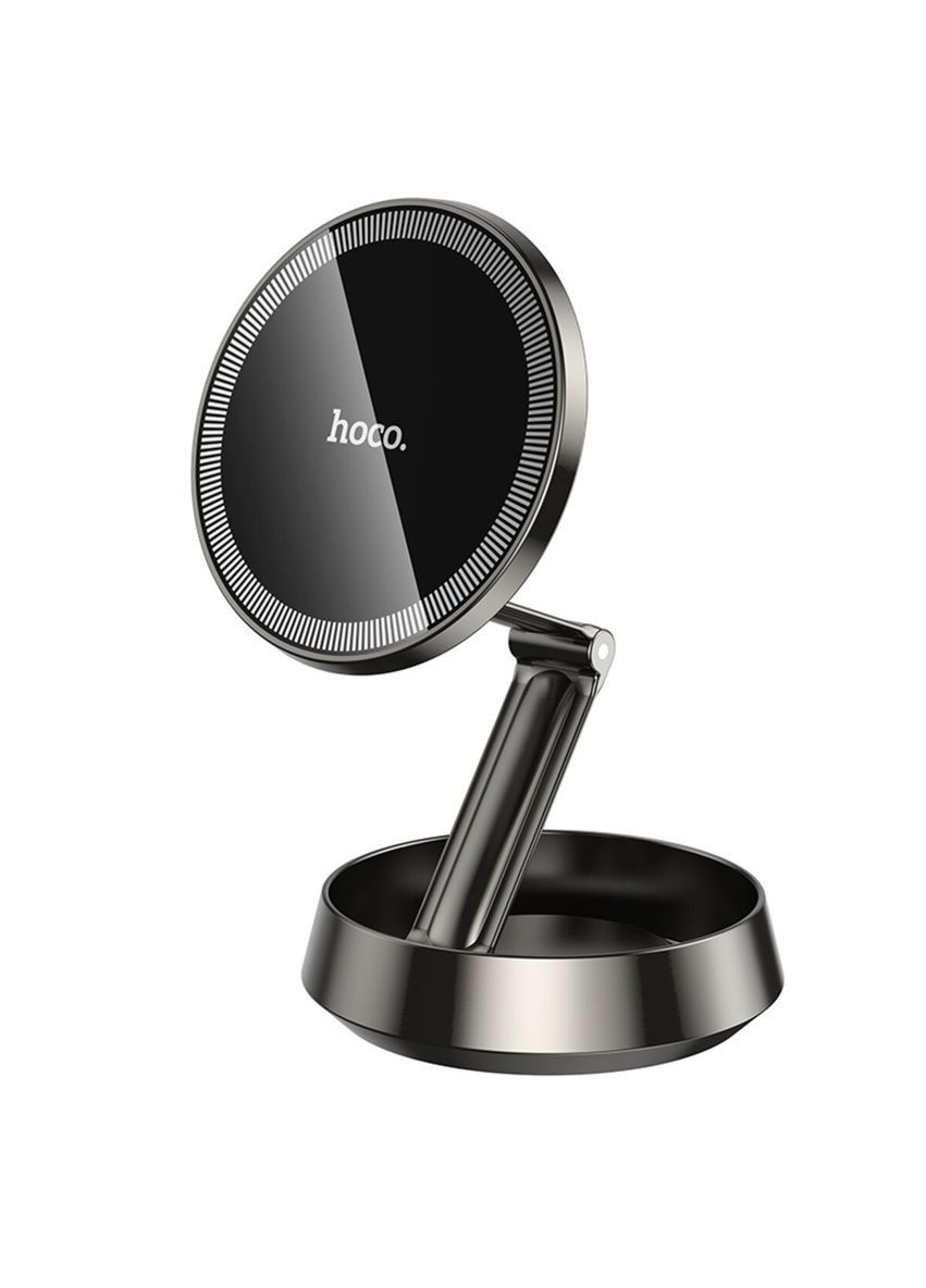 Автодержатель для телефона H83 Metal ring magnetic car holder(center console) metal grey (6942007647939) Hoco (371631930)