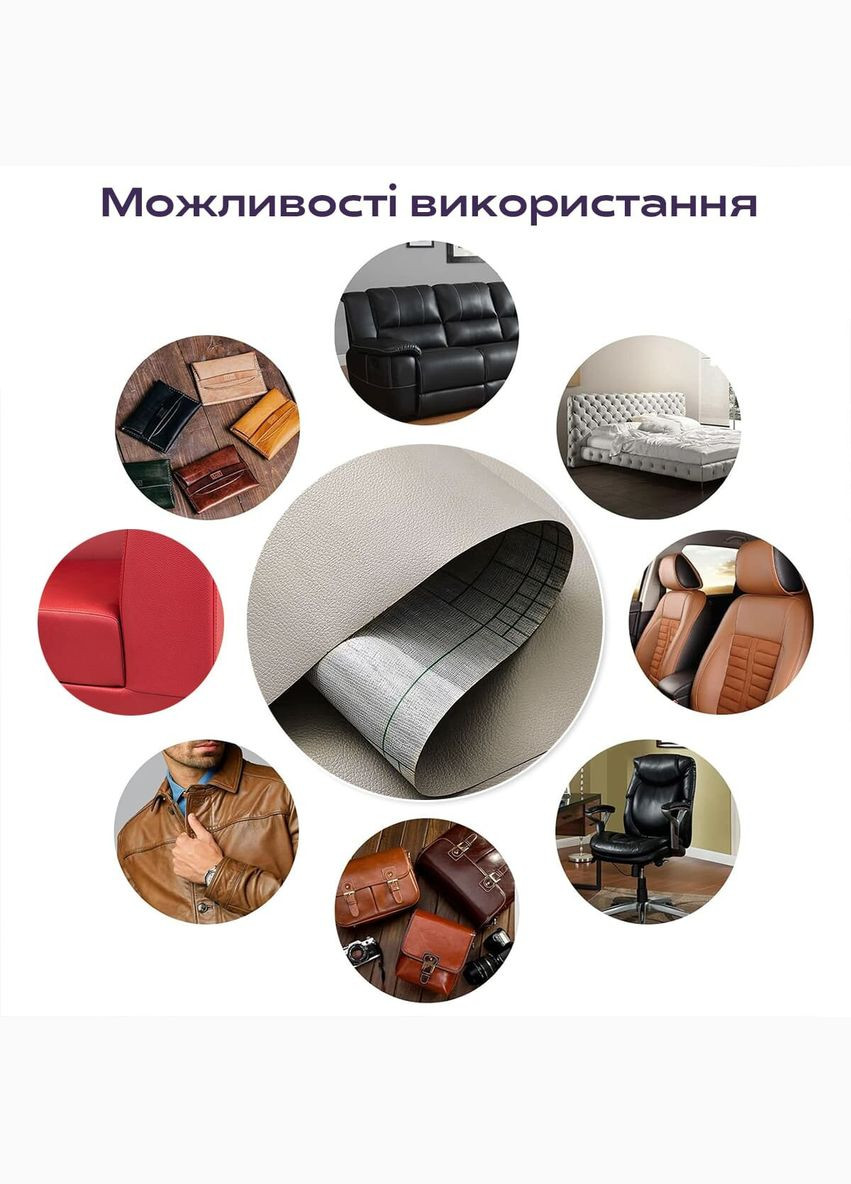 Самоклеющаяся экокожа в рулоне 1.37*3m*0.5mm Светло-серый (D) SW-00001324 No Brand (328579139)