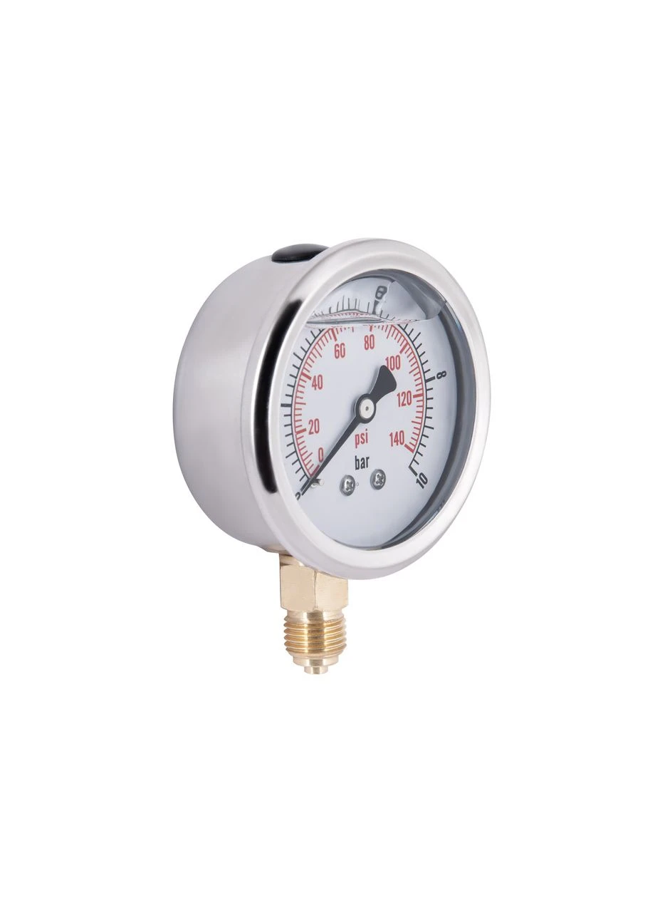 Манометр с глицерином Forte 10 бар, 1/4"Н, нижнее подключение TAF170G10B Thermo Alliance (397606844)