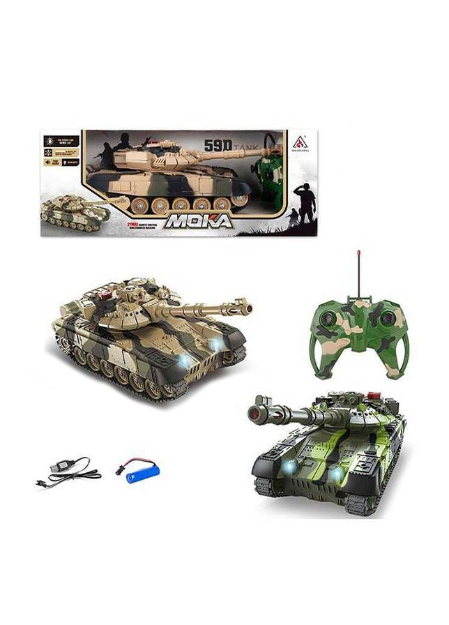 Танк на радіокеруванні колір різнокольоровий CB-00240424 No Brand (319076084)