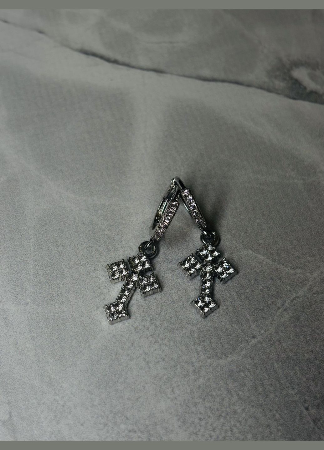 Сережки Cristal Cross White Mirshine (336382929)