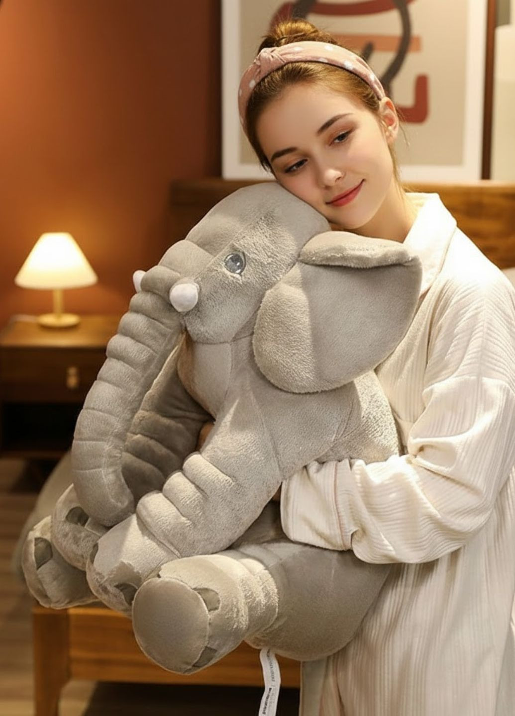 М'яка іграшка слон 60 см плюшева подушка антистрес для сну та обіймів My Kigu (370370674)