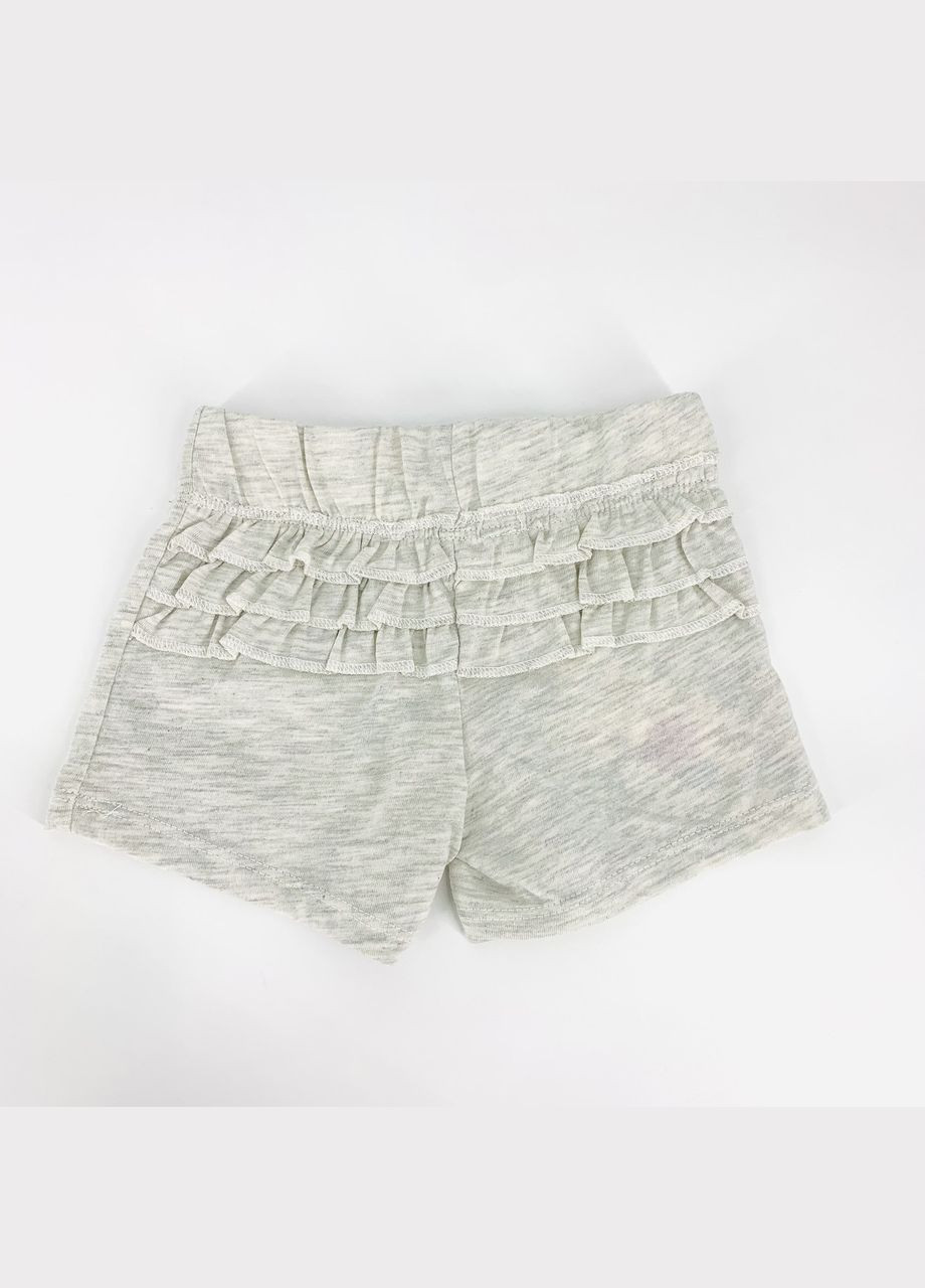 Шорты трикотажные, арт. 151-202, серые/рюши, 80 см, 12 мес. Bubble Kids (367982514)