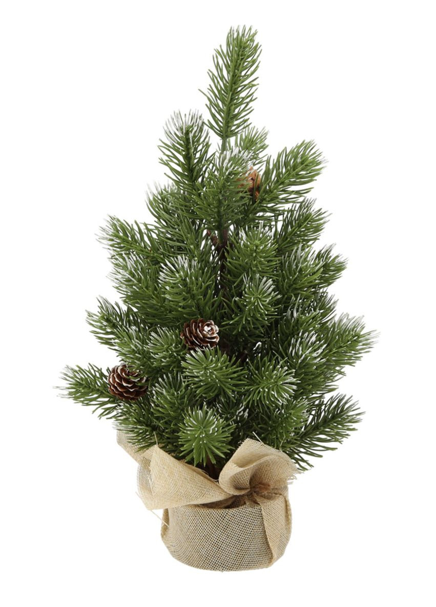 Елка искусственная заснеженная с шишками, 35 см Chomik (369144832)