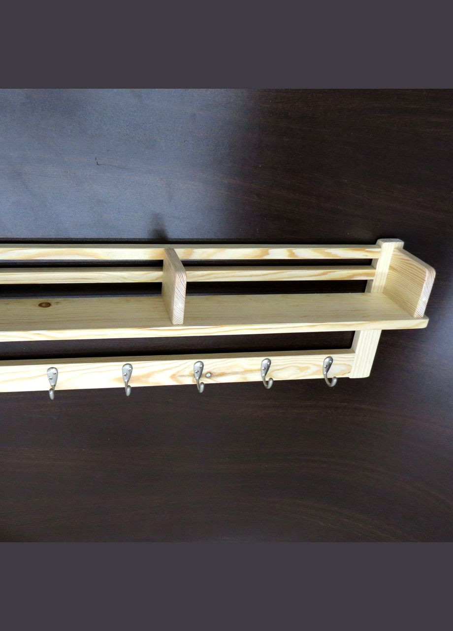 Вішалка для одягу з дерева Шербрук 6 бланже (ВДО-603001) No Brand (327846091)