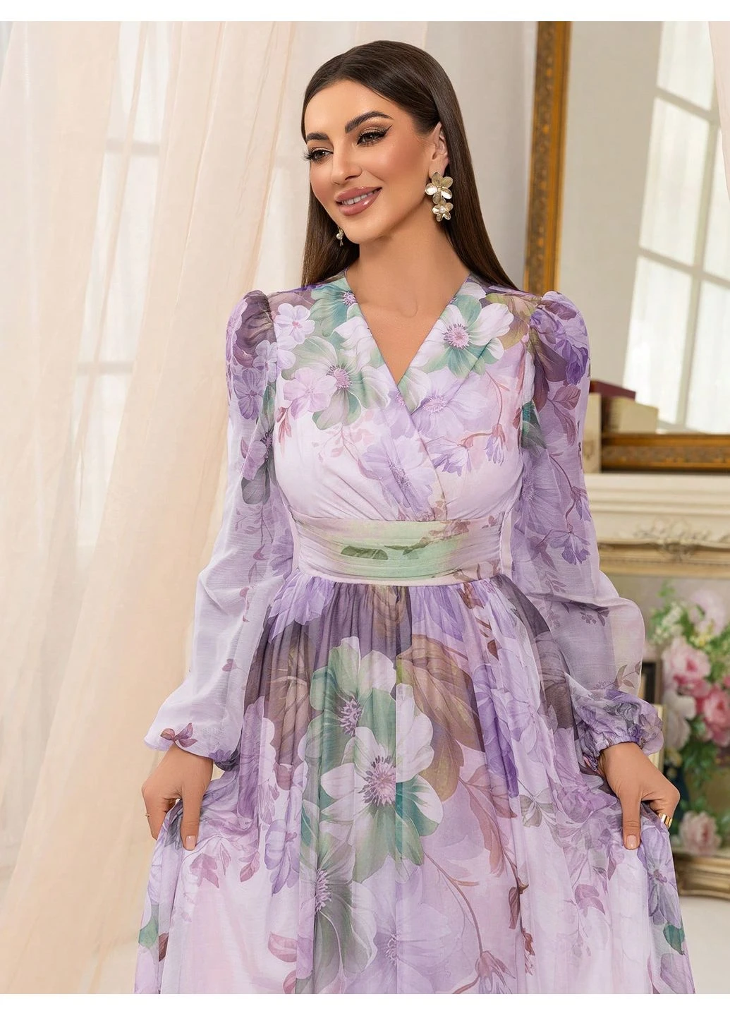 Лілова сукня SHEIN колор блок