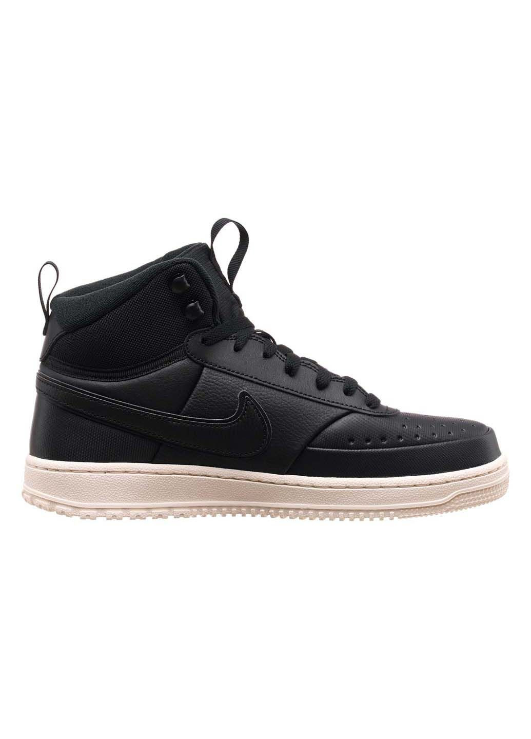 Черные демисезонные кроссовки мужские court vision mid winter Nike