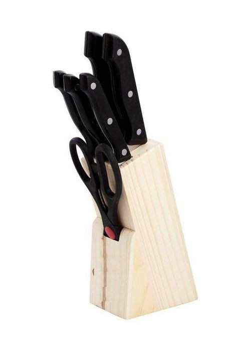 Набір ножів на підставці 7шт М-3117 Empire комбінований,