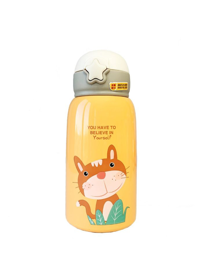 Термос-поильник с силиконовой трубочкой Котик MGZ-0311-4, 600 мл Megazayka (369753288)