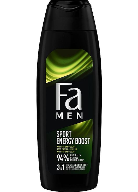 Гель для душу з ароматом гуарани і женшеню Men Sport Energy Boost 750ml (920424-41356) Fa (368648586)