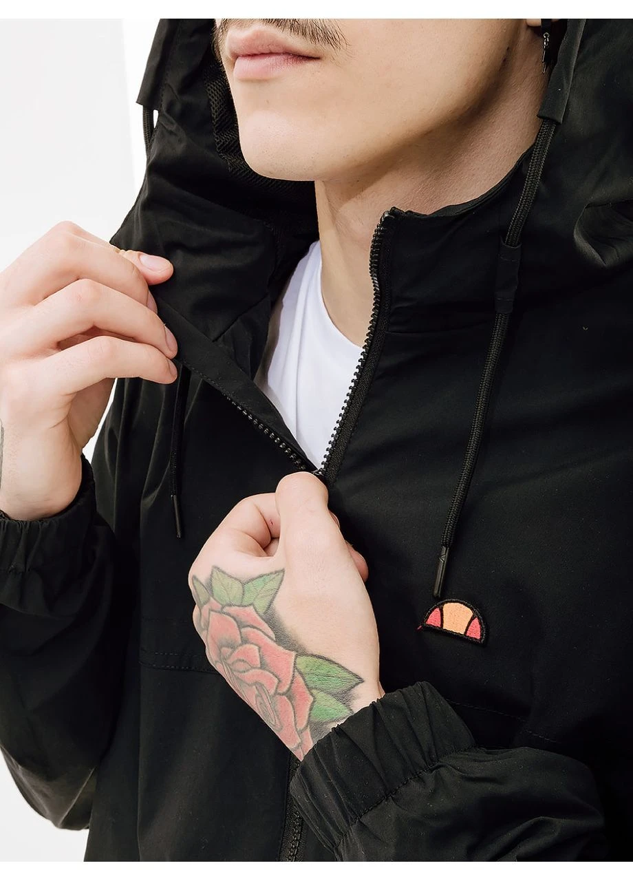 Черная демисезонная куртка battalio fz jacket Ellesse
