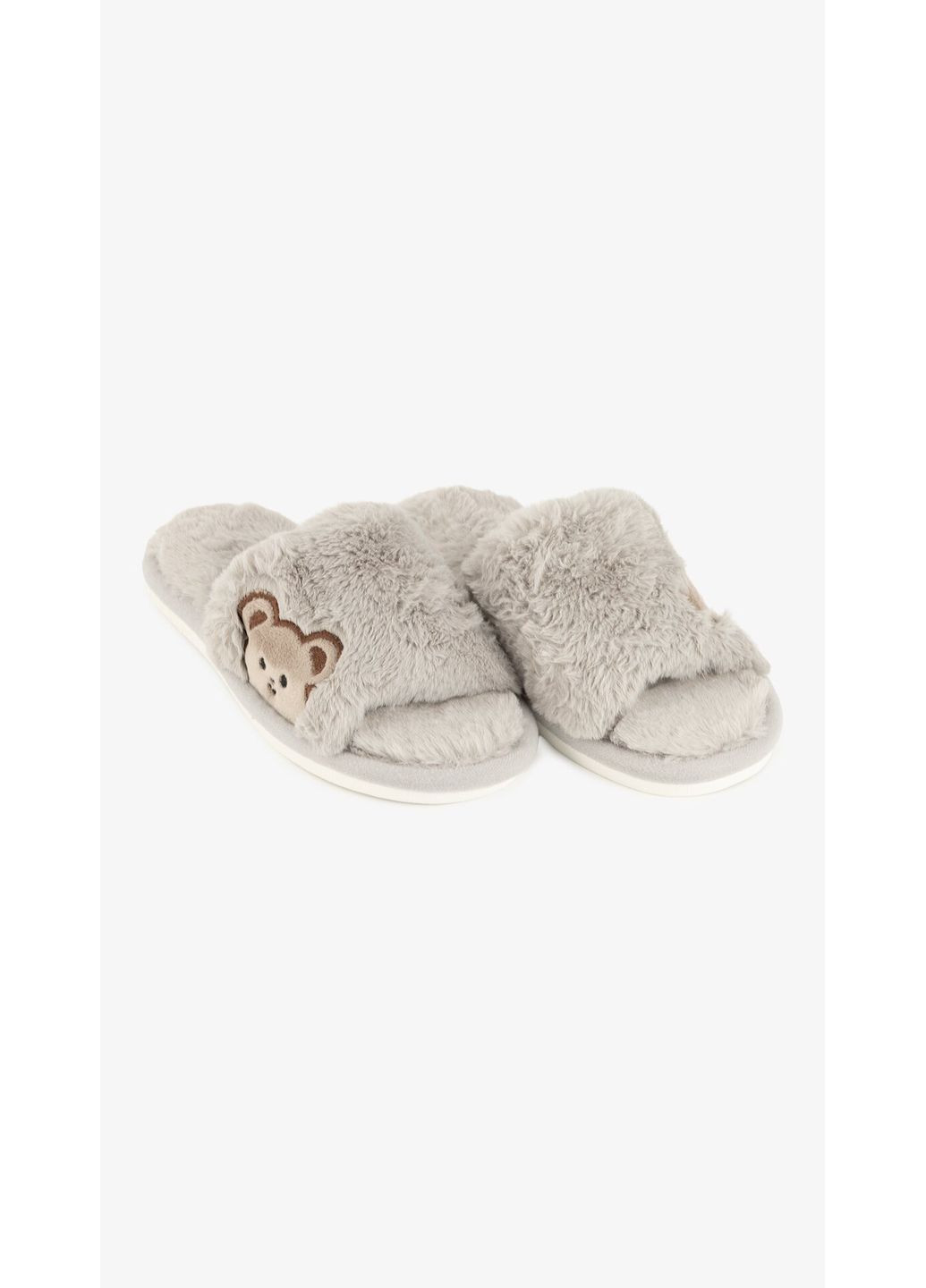 Серые тапочки женские vf002-1 серый shop (2000999279478) No Brand