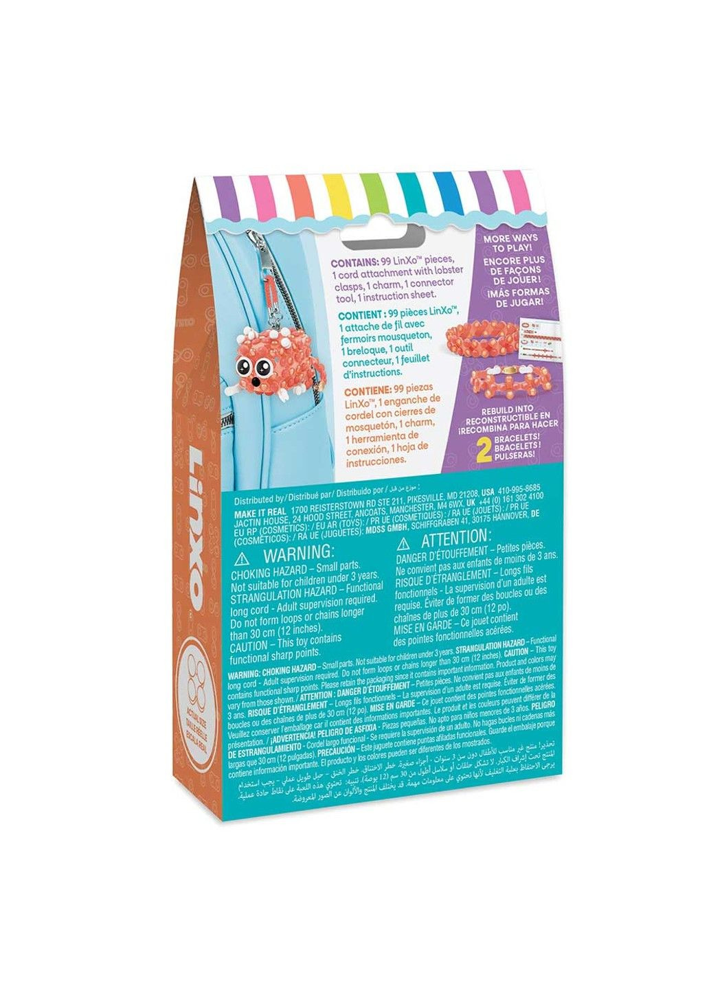 .Linxo: Набор для создания брелоков-трансформеров 'Зверята' - Котенок Make it Real (331298847)