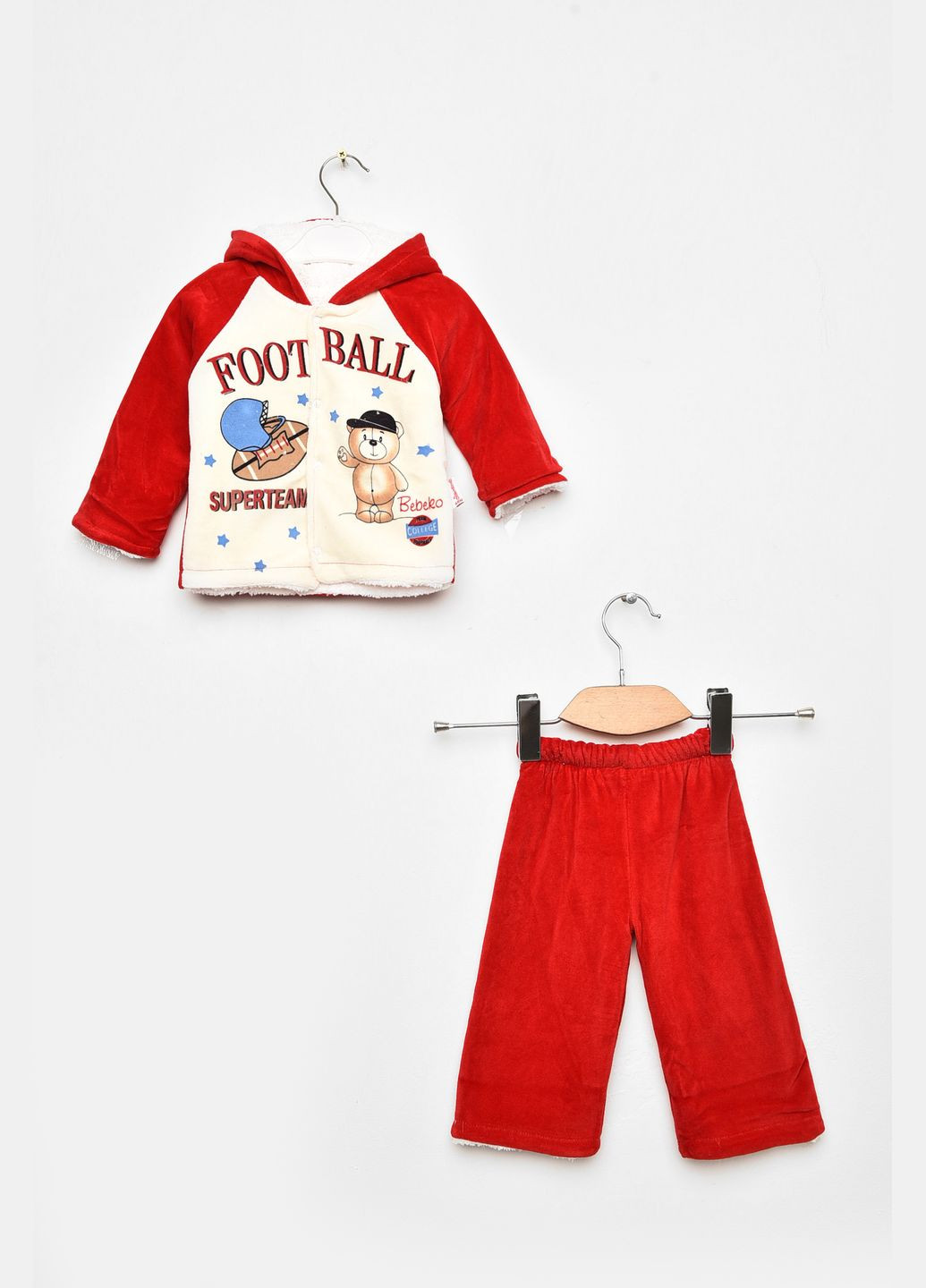 Червоний зимній костюм дитячий для дівчинки червоного кольору брючний Let's Shop