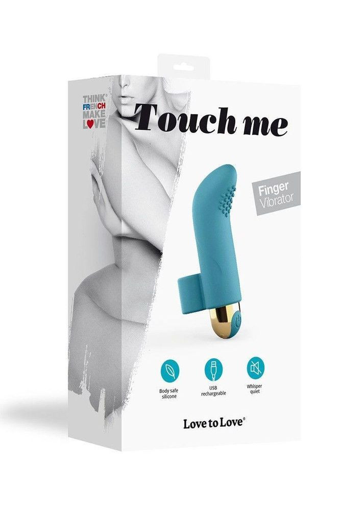 Вібратор на палець Love To Love TOUCH ME PETROLE перезаряджуваний, потужний мотор No Brand (303884027)